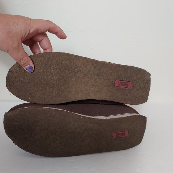 Vans "Savanna" Leather Suede Pink Trim Boots - Picture 5 of 8